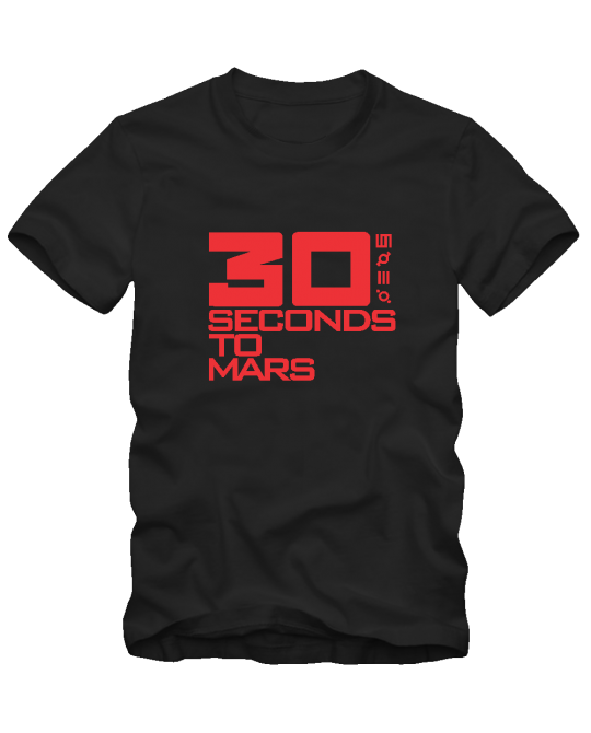 marškinėliai 30 seconds to Mars logo
